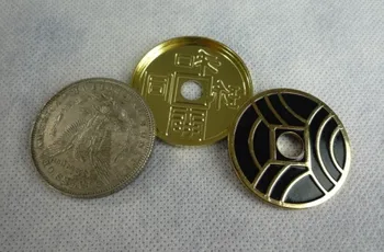 Japonsko Starověké Mince+Rozšířené Shell Magic Set Mince se Objevují Triky Profesionální zblízka Kouzla Magia Hračky, Klasické