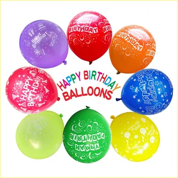 10/20 Ks Zlaté Barevné Latexové Balónky Happy Birthday Party Dekorace Pro Dospělé Balón Globos Miminko Helium Balóny