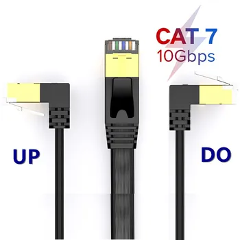 Cat 7 Ethernet RJ45 Stíněný Síťový Kabel Cat7 s Plochou Ethernet Patch Kabely Pro Modem, Router, LAN, PC 0,5 m 1m 2m 3m 5m 8m 10 m