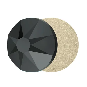 Nové Tryskové Plochá Zadní Drahokamu Black Crystal Strass 8 velkých a 8 malých Snížit Tvář Zpět Krystaly pro DIY Nail Art Oděv