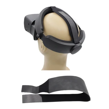 Snížit Tlak Skládací Měkké VR Headset Příslušenství Hlavou Popruh PU Kůže Čelenka Nastavitelná Délka Her Pro Oculus Rift S