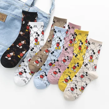 Kawaii disney Anime série Prodyšné Mickey Mouse cartoon barevné ponožky bavlněné Módní DÍTĚ, chlapec, dívka, přítelkyně festival dárek