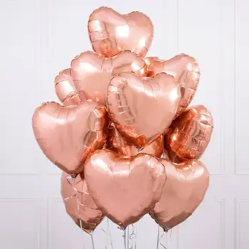 100ks 18inch Slyšet Fólie Helium Balónky Svatební, Narozeninové Party na Téma Den svatého Valentýna Dekorace Baby Sprcha Dětské Hračky Vzduchu Globos