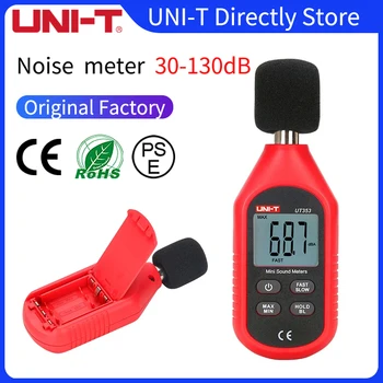 JEDNOTKA UT353 hluk měřicí přístroj decibel meter 30~130dB mini audio zvukoměr decibel monitoru