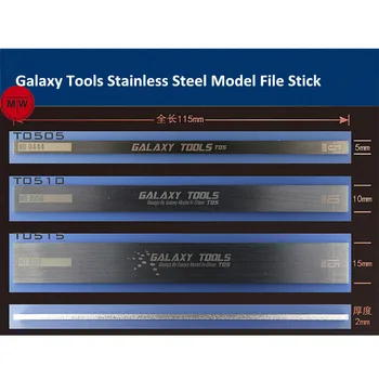 GALAXY Nástroje z Nerezové Oceli Model File Hůl Hobby Craft Leštění Model Budovy Nástroj, 5mm/10mm/15mm