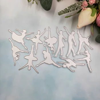 Tančící dívka formy řezání kovů plísně šablony 2019 nové DIY zápisníku album papír, karta, dekorativní řemesla reliéfní formy