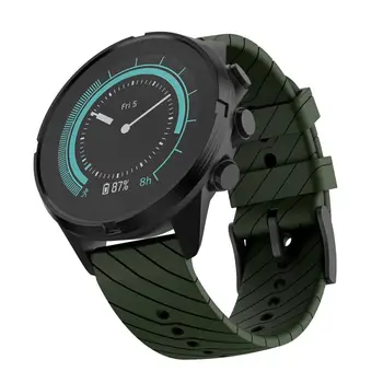 Silikonové Nahrazuje Watchband Měkké Sportovní Popruh na Zápěstí pro hodinky Suunto 9/9 Baro Hodinky