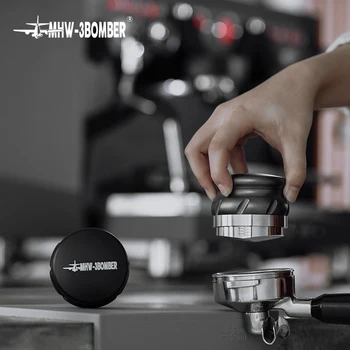 58.35 mm Kávy Distributorem Nerezové Oceli se Středním Řádku Základna Nastavitelná Výška Prášek Kladivo Espresso Tamper Kávy Příslušenství