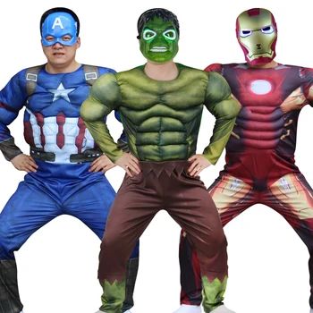 Halloween Kostýmy pro Dospělé Spider Hulk, Iron Man, Kapitán Amerika Superhrdina Vánoční Večírek pro Děti Cosplay Oblek