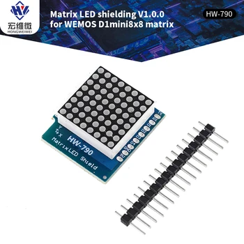 Matrix TM1640 LED Štít V1.0.0 pro WEMOS D1 Mini Digitální Výstupní Signál Regulátoru Modulu 8x8 Dot Control Board Rozšiřující Modul