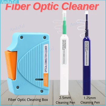Fiber Optic Cleaning Box Optické Vlákno Cleaner Pen Vlákno Optické Čisticí Nástroj Pero 2,5 mm LC MU 1,25 mm SC/ST/FC Čistič Kazety