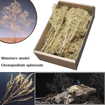 Miniaturní model Chenopodium spinosum Vlak písek stolní Válečné scény model DIY transformace materiálů