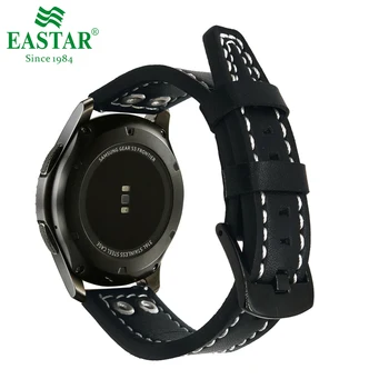 Eastar Originální Kožený Řemínek Pro Samsung Gear S3 Kapely Frontier Pásek Pro Gear S3 Klasické Watchband 22mm Hodinky Náramek