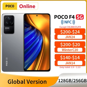 Globální Verze POCO F4 5G Snapdragon 870 Octa Core 120Hz AMOLED DotDisplay 64MP Fotoaparát OIS 67W Nabíjení 4500mAh Mobilní Telefon