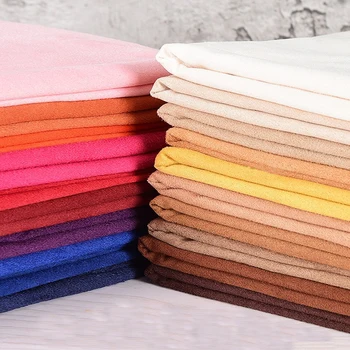 Tenké Vysoké Elastické Semišové Tkaniny jednostranný Brushed Stretch pro Oblečení Šaty Za Půl Metru