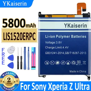 5800mAh Baterie Pro SONY 100% LIS1520ERPC Pro SONY XL39h Xperia Z Ultra C6802 označením togari L4 ZU C6833 Vysoce Kvalitní Baterie +nářadí