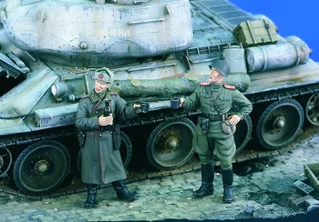 1/35 model kit, pryskyřice kit Sovětských Důstojníků druhé světové VÁLCE 68