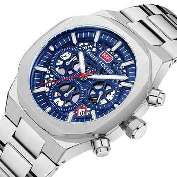 MINI ZAMĚŘENÍ Ležérní Hodinky Pánské 2021 Quartz Náramkové hodinky Obchod Módní Sportovní Hodinky Pro Muže, Multifunkční Ocel Řemínek Hodiny Nové