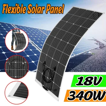 340W Flexibilní usb solární panel kit 18 Vlot Solární Panely Přenosné solární nabíječka pro Lezení, pěší Turistika Sunpower Mono-krystalické Buňky