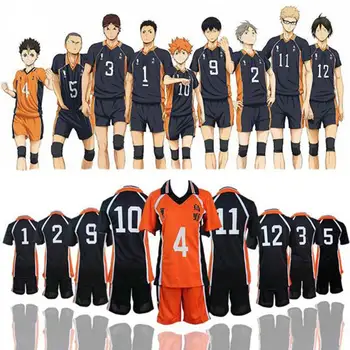 Anime Haikyuu Cosplay Kostým Karasuno Vysoké Školy Klub Hinata Shyouyou T-Shirt Sportovní Oblečení Cosplay Uniformy