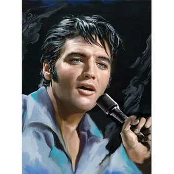 Elvis Presley DIY Full Diamond Výšivky Diamond Mozaika Diamond Malování Kit Vánoční Dárek Dekor Kreativní Koníčky Obrázek