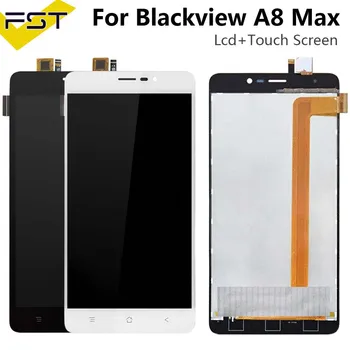 Černá/Bílá Pro Blackview A8 Max LCD Displej+Dotyková Obrazovka 5.5 palec Obrazovka pro Blackview A8 Max Digitizer Shromáždění s Nástroji