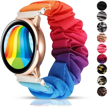 Bavlna Elastický pásek Kompatibilní s Samsung galaxy hodinek 46mm/Aktivní 2 42 mm/Huawei watch GT2/Amazfit bip pro 20mm 22mm Popruh