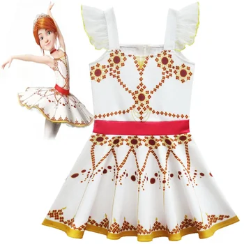 2020 Nový Film Baletka Felicie Cosplay Kostým pro Dívky Party Šaty Halloween Kostým pro Děti tančící dívka vánoční šaty