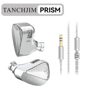TANCHJIM Prism Vlajková loď Hi-Fi Hybridní IEM 10mm Dynamické Duální Vyvážená Kotva Sonion Ovladač, Sluchátka