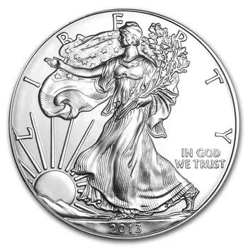 Uncirculated 2013 Philadelphia Mincovny American Eagle Silver Dollar Mince Doprava Zdarma