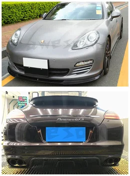 Pro Porsche Panamera 970 2009 2010 2011 2012 2013 Reálné Uhlíkových Vláken Přední Nárazník Ret + Zadní Difuzor+Boční Sukně