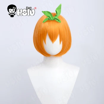 Nakano Yotsu Cosplay Paruka Anime Typickým Paterčata Cosplay HSIU Oranžové krátké vlasy Zdarma paruky Čepice Yotsuba Nakano paruka