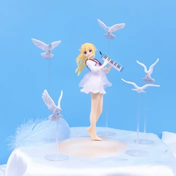 Japonsko Anime Vašeho Leží v dubnu Kaori Miyazono melodica Růžové šaty Ver PVC Akční Obrázek Figurky, Sběratelské Model Socha, Figura