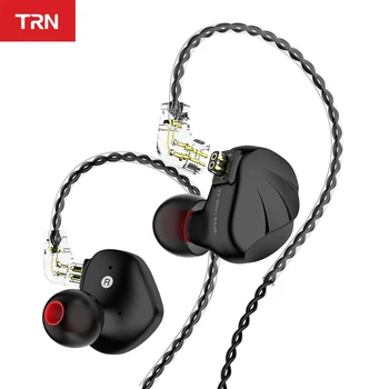 TRN VX 1DD 6BA Hybrid Metal V Ear Monitor DIY hi-fi Sluchátka Sportovní Sluchátka Špunt do ucha Headset TRN V90s BA8 ZSX ZAX CA16 X7