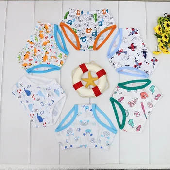 Dětské Oblečení Čisté Bavlněné Kalhotky pro Chlapce, 1-5 let, 6 kusů/combo různé barvy spodní prádlo 2021 děti oblečení
