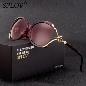 SPLOV Retro Dámské Polarizační sluneční Brýle Yuppie Styl Pearl Design Barevný Film Objektiv UV400 Klasický Šaty Dámské Brýle