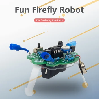 LED Dýchání Světlo Pájení DIY Kit Simulované Firefly Blikající Robot Hračka Fotosenzitivní Senzor Mobilní Robot Součástí Elektronické
