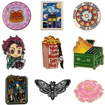 AD1496 Vtipné Smalt Pin Anime Placky na Batoh Roztomilé Věci, Doplňky, Šperky, Japonský Dar Brože do Klopy