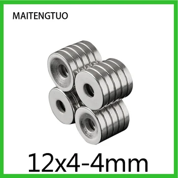 10/20/30KS 12x4-4 N35 Silné Magnetické 12*4 mm Otvor 4mm se Zapuštěnou Neodym Permanentní Magnet NdFeB Magnety 12x4-4mm 12*4-4
