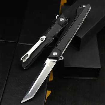 DeHong high-end značky D2 oceli multi-funkční venkovní ostrý lovecký nůž taktický skládací nůž kapesní nůž