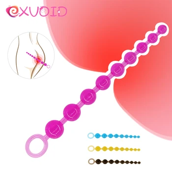 EXVOID Silikonové Anální Korálky Sex Shop 10 Kuličkami anální kolík pro Začátečníky, Sex Hračky pro Coulpes Dlouhý Anální Plug Dospělý Produkty