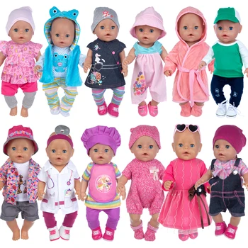 15 Stylu si Vybrat 1, Módní Oblek Oblečení Pro 43cm Born Baby Doll 17 Palcový Reborn Miminka Panenky Oblečení