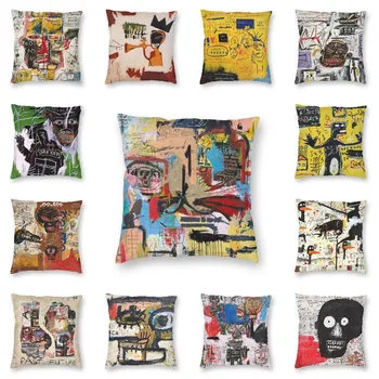 Nordic Kočka Chování Polštář Kryt pro Pohovku Polyester Jean Michel Basquiat Polštář pro Obývací Pokoj Dekorativní Polštář