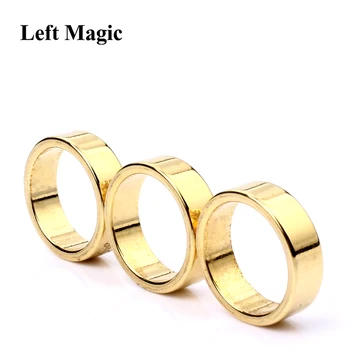 1ks Zlaté PK Ring Kouzla 18/19/20/21mm Silné Magnetické Magic Ring Magnet Mince Prst Dekorace Close Up Magic Rekvizity Show