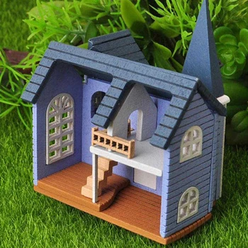 Pohádkový Dům DIY Mini Dřevěné Panenky Miniaturní Příslušenství, Řemeslné Stavební Sestavit Hračky Řemesla Nábytek Sestavy