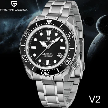 PAGANI DESIGN 2022 NOVÉ GS Pánské Hodinky Mechanické Náramkové Hodinky pánské Automatické hodinky NH35A Movt Hodiny 200M Diver Sapphire crystal