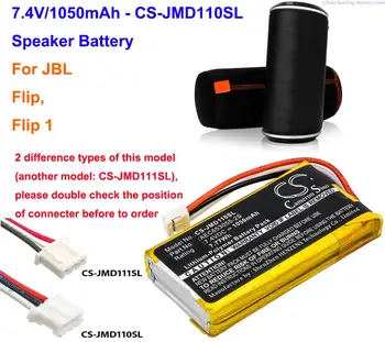 Cameron Sino 1050mAh Reproduktor Baterie (CS-JMD110SL) pro JBL Flip, Flip 1, Prosím, zkontrolujte, zda místo, drátů a různých konektor
