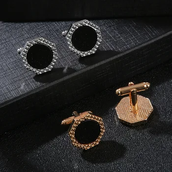 Svatební Pozvat Dárky Luxusní Muže, Košile, Manžetové Knoflíčky 2022 Nové Klasické Kulaté Šatonové Černé Manžety Tlačítko Manžetový Knoflíček Módní Mužské Šperky