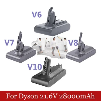 Pro Dyson 21.6 V6 V7 V8, V10 28000mAh lithium-iontová baterie dc62 dc74 sv09 sv07 sv03 965874-02 vysavač baterie L30