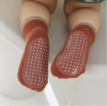 3Pairs 0-5Y Newbon Jaro a léto nové dětské ponožky s manželskou silikonové dno non-slip dítě podlaze ponožky, batole ponožky